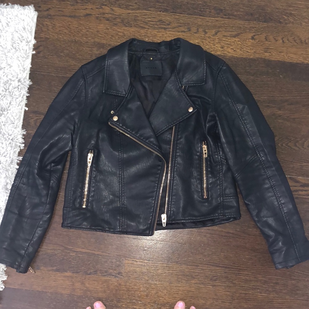 BLANKNYC faux leather motor jacker, size XL